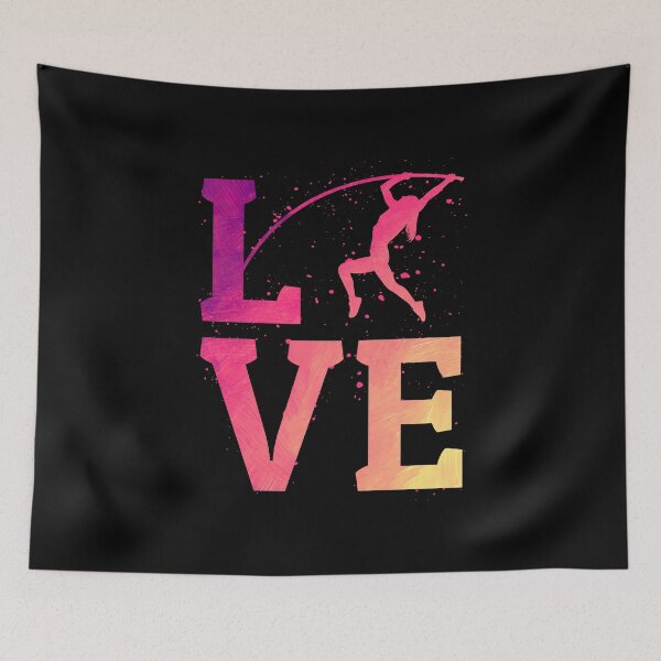 Item preview, Pole Vault Vaulting Jumping High Jump Athletics Colorful designed and sold by TastefulTees.