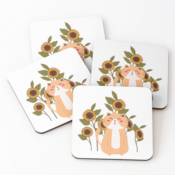 Item preview, You are my sunshine cat sunflower - Cat Art designed and sold by Mintminz.