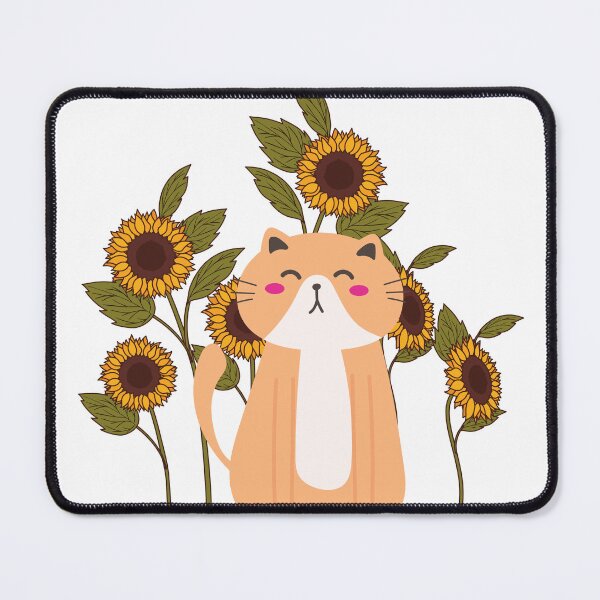 Item preview, You are my sunshine cat sunflower - Cat Art designed and sold by Mintminz.