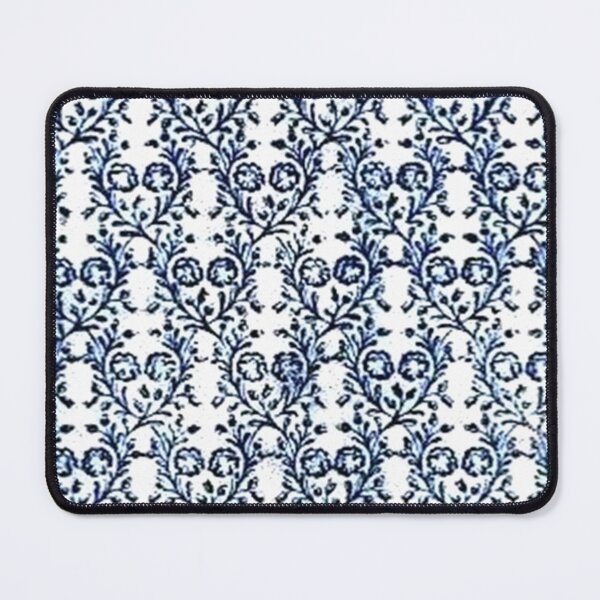 Item preview, Vintage Flowers Navy Blue and White designed and sold by SaraValor.