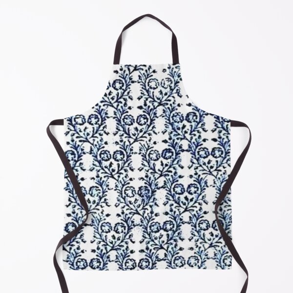 Item preview, Vintage Flowers Navy Blue and White designed and sold by SaraValor.