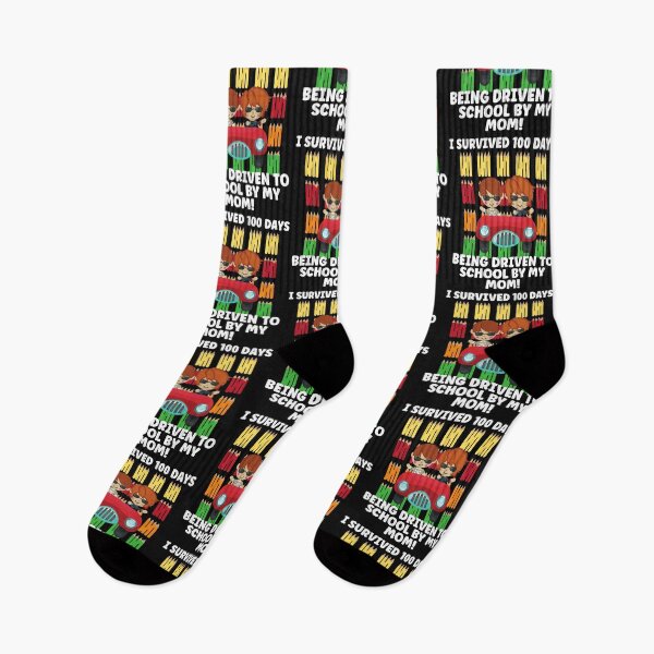 Item preview, I SURVIVED 100 DAYS OF BEING DRIVEN TO SCHOOL BY MY MOM, 100 DAYS SMARTER, 100TH DAY OF SCHOOL,  designed and sold by R B Chrystal.