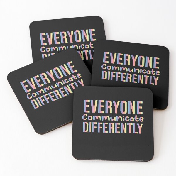 Item preview, Everyone Communicate Differently funny Colorful Gradient Design Perfect Cool Quote For Women Men designed and sold by pedrored369.