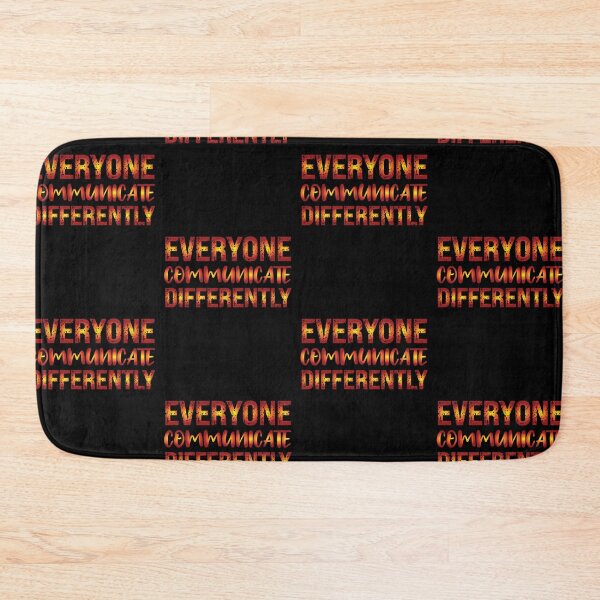 Item preview, Everyone Communicate Differently funny Colorful Fire Sunset Gradient Distressed Design Perfect Great Quote For Everyone designed and sold by pedrored369.