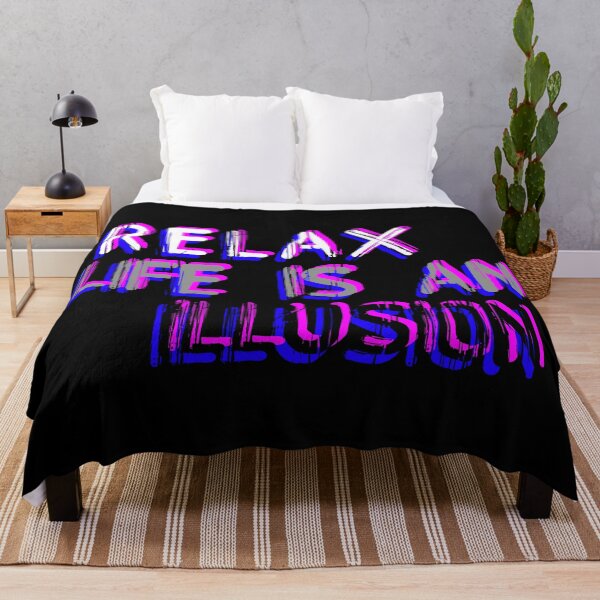 Item preview, RELAX life is an illusion - CHILL OUT stress relief - FREE your MIND - let go of anxiety designed and sold by originalsusie.