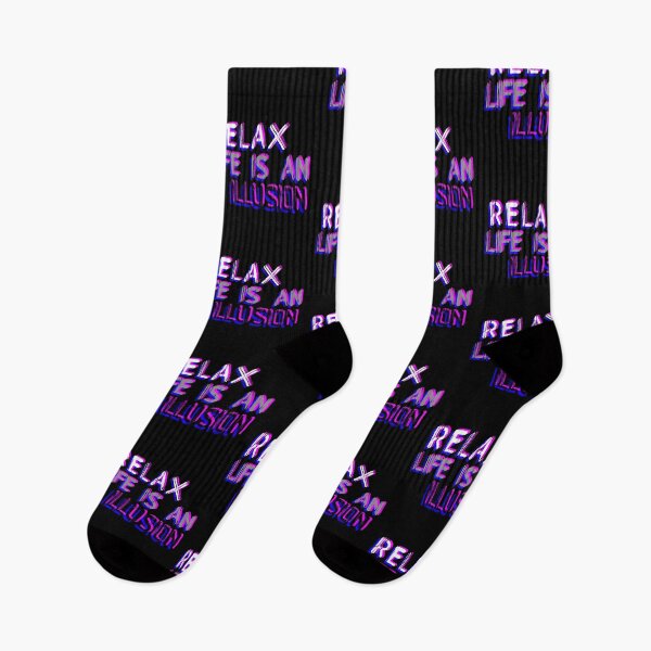 Item preview, RELAX life is an illusion - CHILL OUT stress relief - FREE your MIND - let go of anxiety designed and sold by originalsusie.