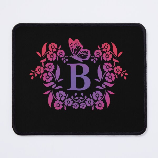 Item preview, Ornamental Letter B, Purple And Red Heart Butterfly, Gold Monogram Ornament designed and sold by PROMEN Creativity.