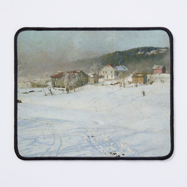 Item preview, Winter at the River Simoa by Frits Thaulow (1883) designed and sold by allhistory.