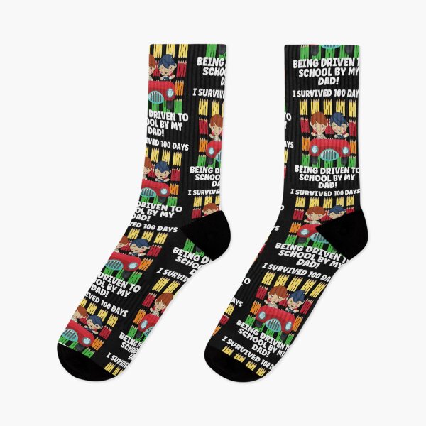 Item preview, I SURVIVED 100 DAYS OF BEING DRIVEN TO SCHOOL BY MY DAD, 100 DAYS SMARTER, 100TH DAY OF SCHOOL,  designed and sold by R B Chrystal.