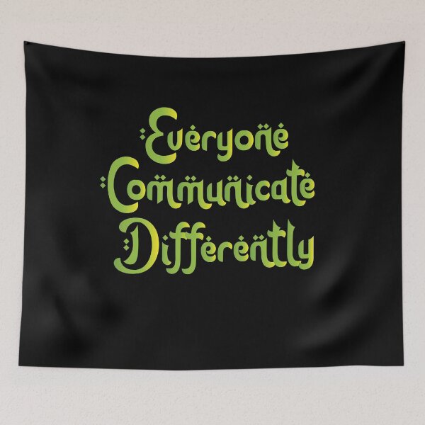 Item preview, Everyone Communicate Differently funny Green Gradient Design Arabic Text Style Gift Cool Quote For Everyone designed and sold by pedrored369.