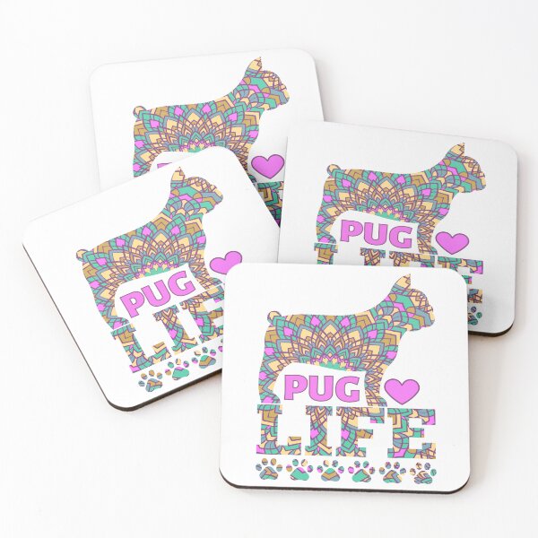Item preview, Colorful Pug Life designed and sold by momofdoggos.
