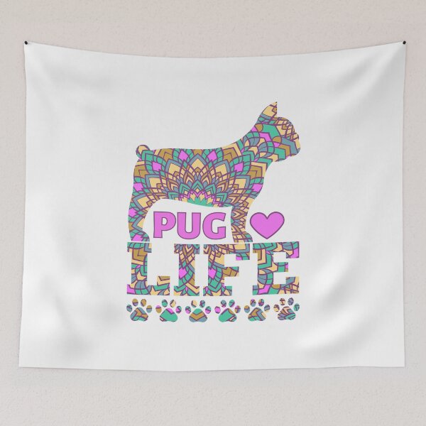 Item preview, Colorful Pug Life designed and sold by momofdoggos.