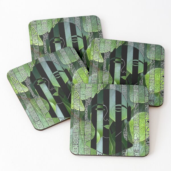 Item preview, Modern Tribal Greenman Design designed and sold by Curraleigh Crafts.