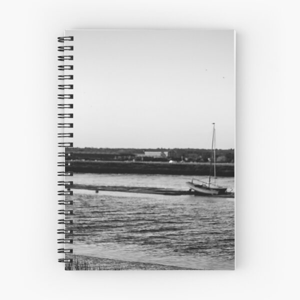 Item preview, lone boat on low tide designed and sold by kewt-photos.