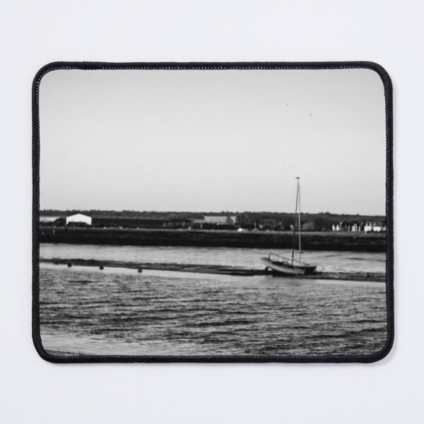 Item preview, lone boat on low tide designed and sold by kewt-photos.