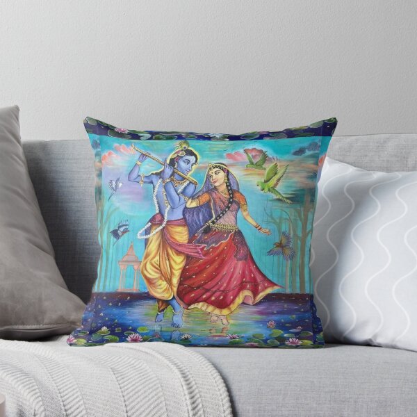 Item preview, Radha krishna dancing print  designed and sold by ChikkiDesigns.