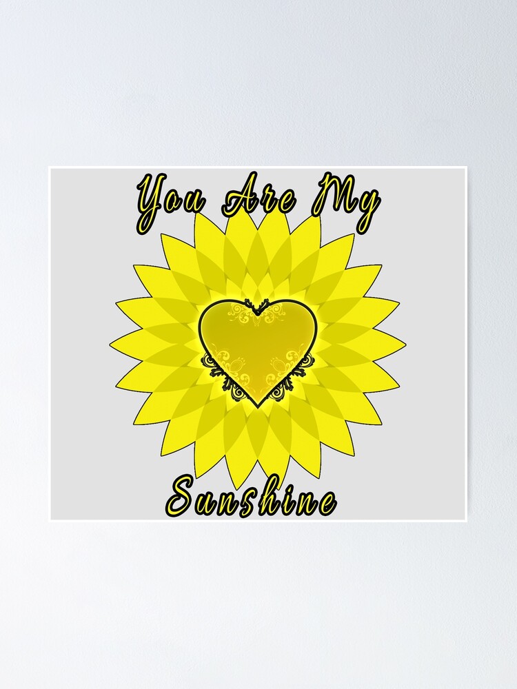"You Are My Sunshine Cats" Poster for Sale by ATH Redbubble