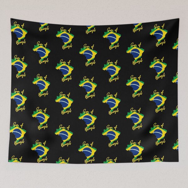 Item preview, Son of Brazil Map Flag designed and sold by NovawayDirect.