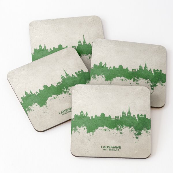 Item preview, Lausanne Switzerland Skyline designed and sold by ArtPrints.