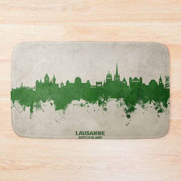 Item preview, Lausanne Switzerland Skyline designed and sold by ArtPrints.