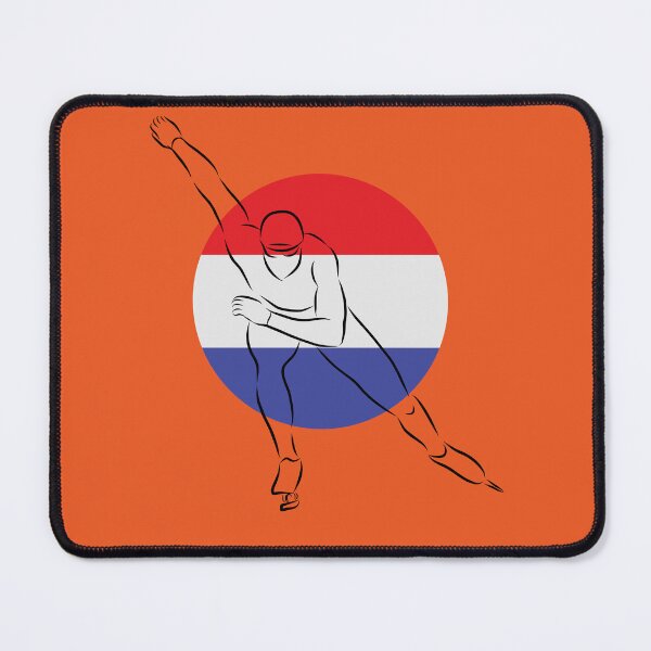 Item preview, Netherlands Speed Skating Dutch Flag Speed Skater designed and sold by ZiesMerch.