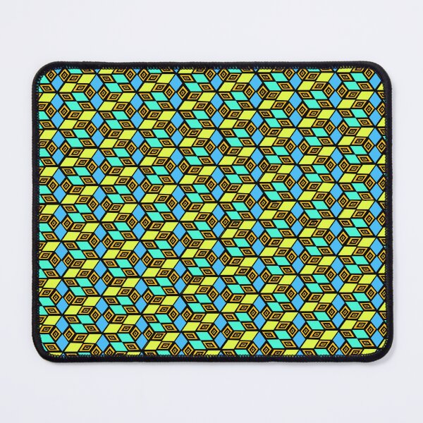 Item preview, Escher cubes in blue and yellow designed and sold by JcB-Arts.