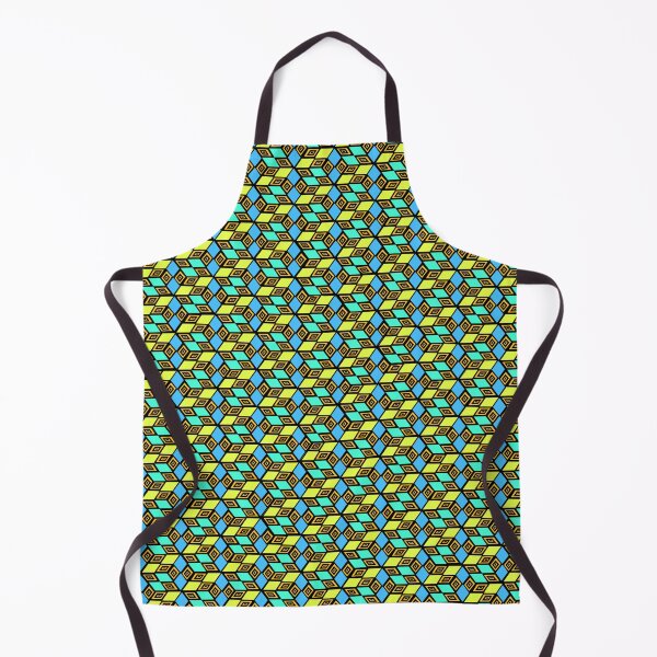 Item preview, Escher cubes in blue and yellow designed and sold by JcB-Arts.