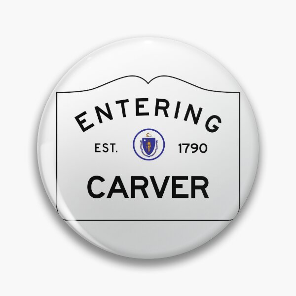 Item preview, Entering Carver - Commonwealth of Massachusetts Road Sign designed and sold by NewNomads.