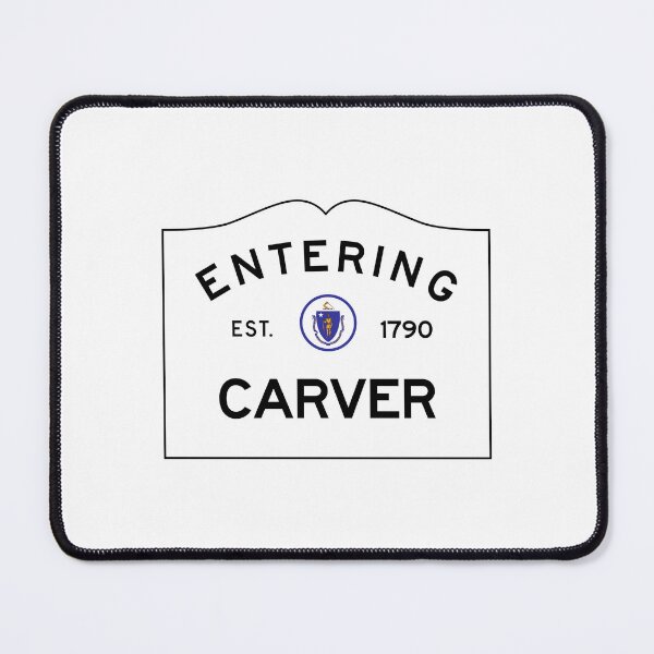 Item preview, Entering Carver - Commonwealth of Massachusetts Road Sign designed and sold by NewNomads.