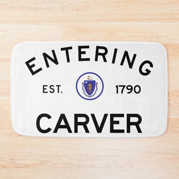 Item preview, Entering Carver - Commonwealth of Massachusetts Road Sign designed and sold by NewNomads.
