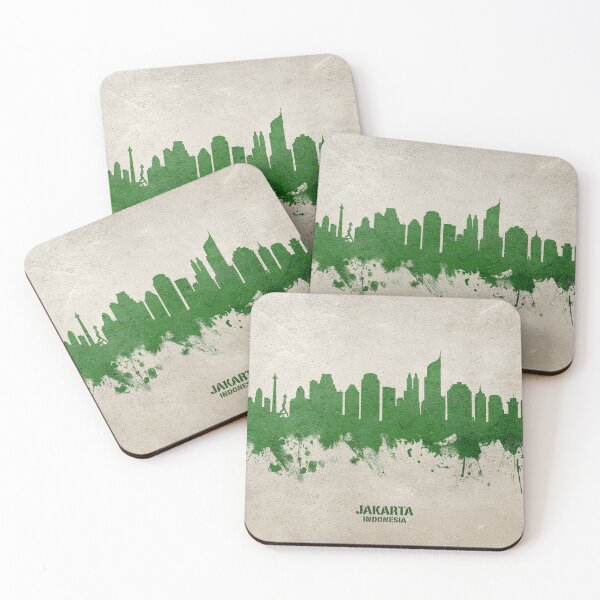 Item preview, Jakarta Skyline Indonesia designed and sold by ArtPrints.