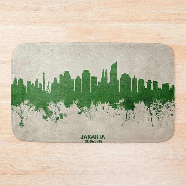 Item preview, Jakarta Skyline Indonesia designed and sold by ArtPrints.