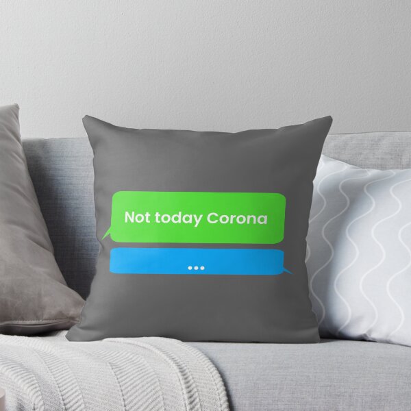 Item preview, My text bubble drawing "Not today corona" designed and sold by Blondiabshop.