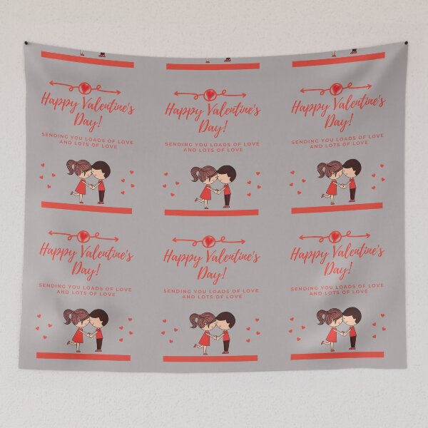 Item preview, Happy valentines  Day greeting card, cute couple designed and sold by medoutfits.