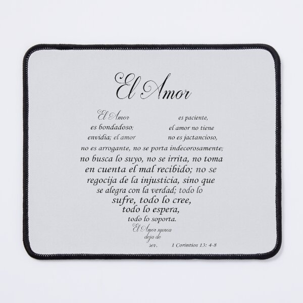 Item preview, 1 Corintios 13:4-8 El Amor es, Spanish Bible Verse designed and sold by Aryam Quotes.