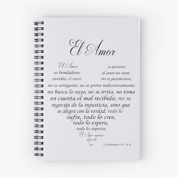 Item preview, 1 Corintios 13:4-8 El Amor es, Spanish Bible Verse designed and sold by Aryam Quotes.