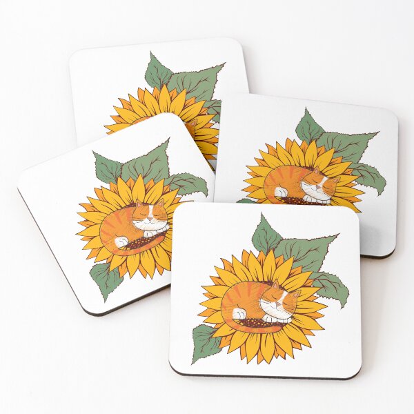 Item preview, You are my sunshine cat sunflower - Cat Art - Love Pet art 2 designed and sold by Mintminz.