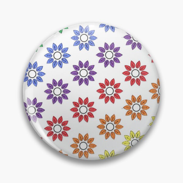 Item preview, Rainbow Floral White  designed and sold by SaraValor.