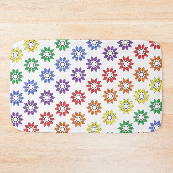 Item preview, Rainbow Floral White  designed and sold by SaraValor.