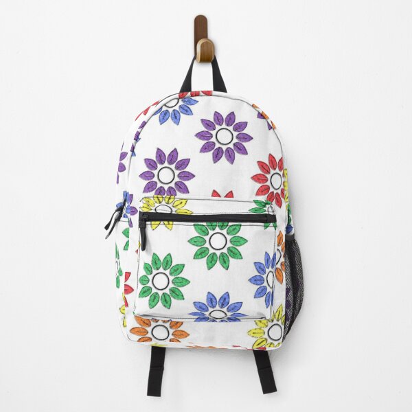 Item preview, Rainbow Floral White  designed and sold by SaraValor.