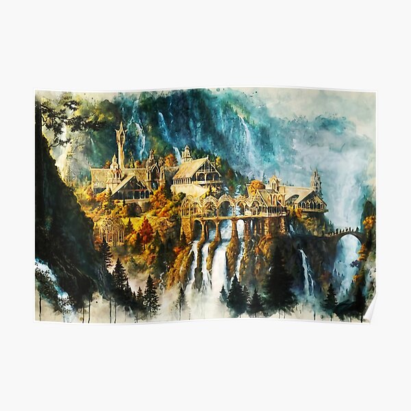 Rivendell Painting   Poster