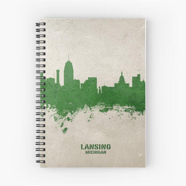 Item preview, Lansing Michigan Skyline designed and sold by ArtPrints.