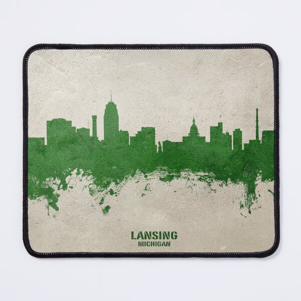 Item preview, Lansing Michigan Skyline designed and sold by ArtPrints.