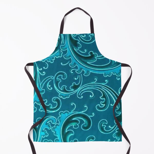 Item preview, Vintage Swirls Curlicue Teal Turquoise Peacock designed and sold by SaraValor.
