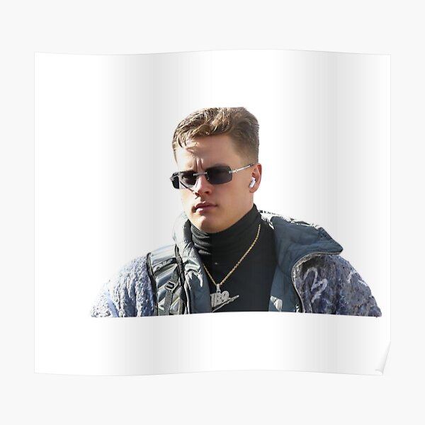 Joe Burrow Sunglasses Poster for Sale by Meme Economy