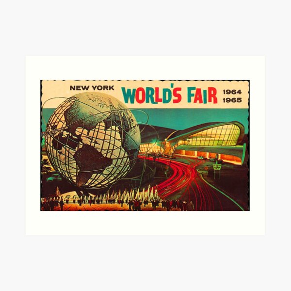 &ldquo;vintage poster, World&rsquo;s Fair 1964 Poster, New York World&rsquo;s Fair 1964