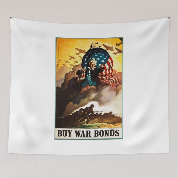 Item preview, Buy War Bonds - USA war poster designed and sold by PeacefulRiver.