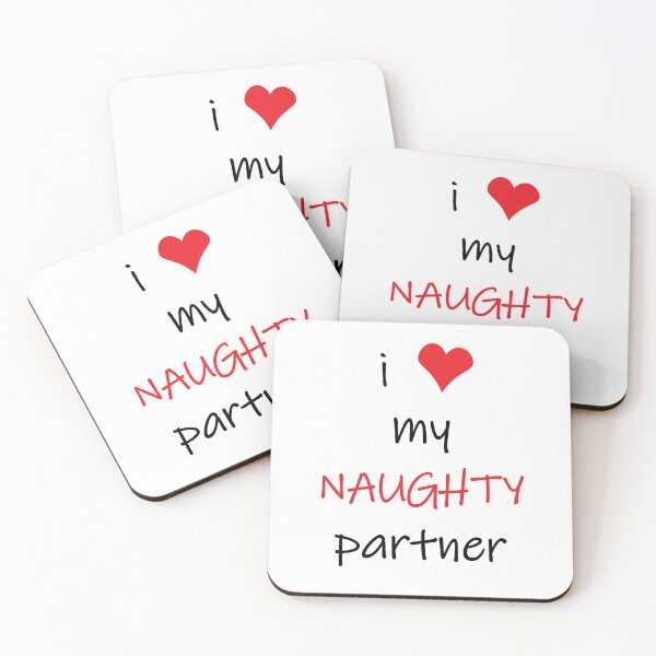Item preview, I Love My Naughty Partner, Naughty Valentines, Funny Rude Happy Valentines Day designed and sold by HybrisStudio.