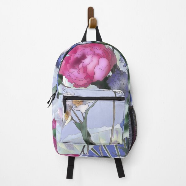 Item preview, Pretty pink watercolor peonies with a chinese folding fan designed and sold by CuisineCat.