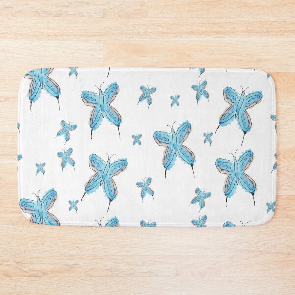 Item preview, Watercolor Blue Butterflies Sticker Pack designed and sold by Designs By YL.